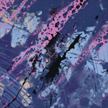 Grunge çağdaş sanat. El sanat yapılmış. renkli doku. Modern sanat. Yağlı boya darbeleri. Darbeleri. Sanatsal arka plan. Soyut resim tuval üzerine.