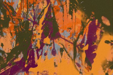 Grunge çağdaş sanat. El sanat yapılmış. renkli doku. Modern sanat. Yağlı boya darbeleri. Darbeleri. Sanatsal arka plan. Soyut resim tuval üzerine.