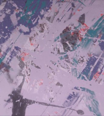 Grunge çağdaş sanat. El sanat yapılmış. renkli doku. Modern sanat. Yağlı boya darbeleri. Darbeleri. Sanatsal arka plan. Soyut resim tuval üzerine.