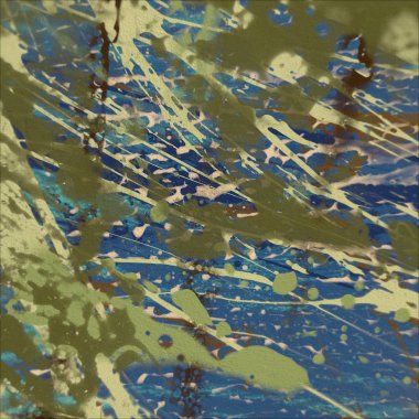 Grunge çağdaş sanat. El sanat yapılmış. renkli doku. Modern sanat. Yağlı boya darbeleri. Darbeleri. Sanatsal arka plan. Soyut resim tuval üzerine.