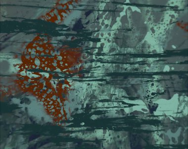 Grunge çağdaş sanat. El sanat yapılmış. renkli doku. Modern sanat. Yağlı boya darbeleri. Darbeleri. Sanatsal arka plan. Soyut resim tuval üzerine.