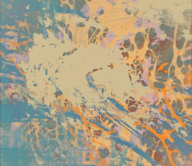 Grunge çağdaş sanat. El sanat yapılmış. renkli doku. Modern sanat. Yağlı boya darbeleri. Darbeleri. Sanatsal arka plan. Soyut resim tuval üzerine.