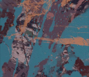 Grunge çağdaş sanat. El sanat yapılmış. renkli doku. Modern sanat. Yağlı boya darbeleri. Darbeleri. Sanatsal arka plan. Soyut resim tuval üzerine.