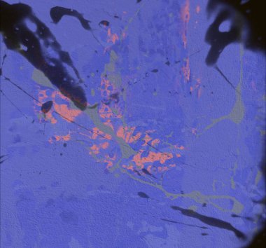 Grunge çağdaş sanat. El sanat yapılmış. renkli doku. Modern sanat. Yağlı boya darbeleri. Darbeleri. Sanatsal arka plan. Soyut resim tuval üzerine.