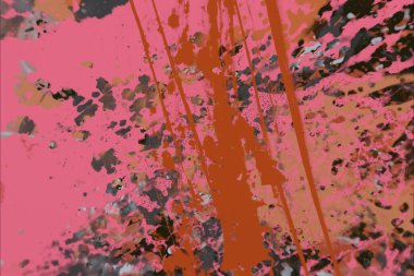 Grunge çağdaş sanat. El sanat yapılmış. renkli doku. Modern sanat. Yağlı boya darbeleri. Darbeleri. Sanatsal arka plan. Soyut resim tuval üzerine.