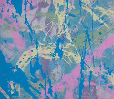 Grunge çağdaş sanat. El sanat yapılmış. renkli doku. Modern sanat. Yağlı boya darbeleri. Darbeleri. Sanatsal arka plan. Soyut resim tuval üzerine.