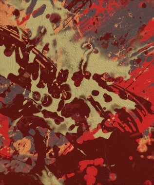 Grunge çağdaş sanat. El sanat yapılmış. renkli doku. Modern sanat. Yağlı boya darbeleri. Darbeleri. Sanatsal arka plan. Soyut resim tuval üzerine.