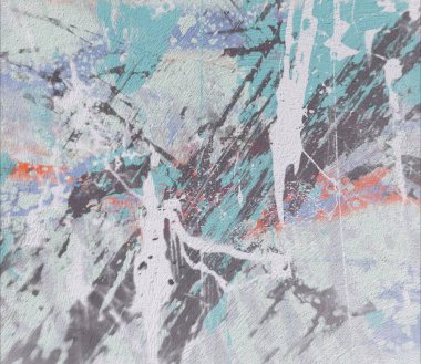 Grunge çağdaş sanat. El sanat yapılmış. renkli doku. Modern sanat. Yağlı boya darbeleri. Darbeleri. Sanatsal arka plan. Soyut resim tuval üzerine.
