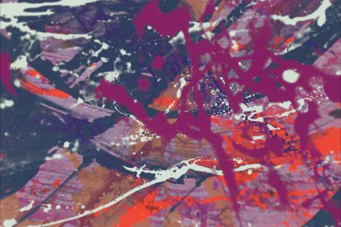 Grunge çağdaş sanat. El sanat yapılmış. renkli doku. Modern sanat. Yağlı boya darbeleri. Darbeleri. Sanatsal arka plan. Soyut resim tuval üzerine.