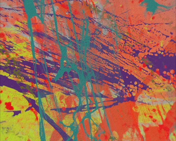 Grunge Nykytaide Käsintehtyä Taidetta Värikäs Rakenne Modernia Taidetta Rasvamaalia Siveltimenvedot — kuvapankkivalokuva