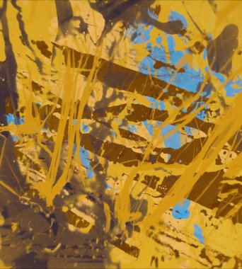 Grunge çağdaş sanat. El sanat yapılmış. renkli doku. Modern sanat. Yağlı boya darbeleri. Darbeleri. Sanatsal arka plan. Soyut resim tuval üzerine.