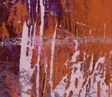 Grunge çağdaş sanat. El sanat yapılmış. renkli doku. Modern sanat. Yağlı boya darbeleri. Darbeleri. Sanatsal arka plan. Soyut resim tuval üzerine.