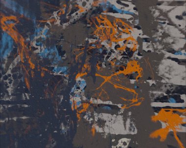 Grunge çağdaş sanat. El sanat yapılmış. renkli doku. Modern sanat. Yağlı boya darbeleri. Darbeleri. Sanatsal arka plan. Soyut resim tuval üzerine.