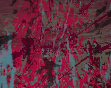 Grunge çağdaş sanat. El sanat yapılmış. renkli doku. Modern sanat. Yağlı boya darbeleri. Darbeleri. Sanatsal arka plan. Soyut resim tuval üzerine.