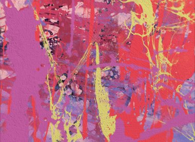 Grunge çağdaş sanat. El sanat yapılmış. renkli doku. Modern sanat. Yağlı boya darbeleri. Darbeleri. Sanatsal arka plan. Soyut resim tuval üzerine.