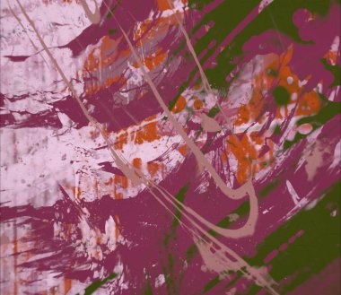 Grunge çağdaş sanat. El sanat yapılmış. renkli doku. Modern sanat. Yağlı boya darbeleri. Darbeleri. Sanatsal arka plan. Soyut resim tuval üzerine.