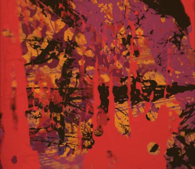 Grunge çağdaş sanat. El sanat yapılmış. renkli doku. Modern sanat. Yağlı boya darbeleri. Darbeleri. Sanatsal arka plan. Soyut resim tuval üzerine.