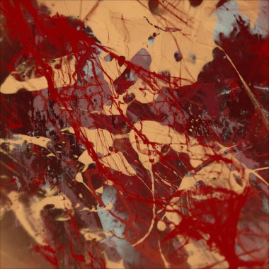 Grunge çağdaş sanat. El sanat yapılmış. renkli doku. Modern sanat. Yağlı boya darbeleri. Darbeleri. Sanatsal arka plan. Soyut resim tuval üzerine.