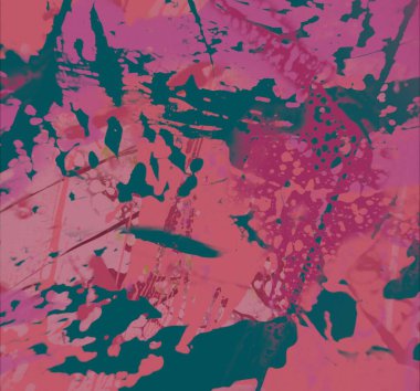 Grunge çağdaş sanat. El sanat yapılmış. renkli doku. Modern sanat. Yağlı boya darbeleri. Darbeleri. Sanatsal arka plan. Soyut resim tuval üzerine.
