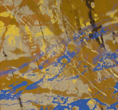 Grunge çağdaş sanat. El sanat yapılmış. renkli doku. Modern sanat. Yağlı boya darbeleri. Darbeleri. Sanatsal arka plan. Soyut resim tuval üzerine.