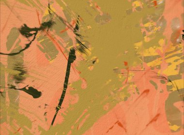Grunge çağdaş sanat. El sanat yapılmış. renkli doku. Modern sanat. Yağlı boya darbeleri. Darbeleri. Sanatsal arka plan. Soyut resim tuval üzerine.