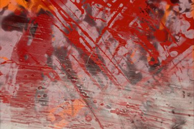 Grunge çağdaş sanat. El sanat yapılmış. renkli doku. Modern sanat. Yağlı boya darbeleri. Darbeleri. Sanatsal arka plan. Soyut resim tuval üzerine.