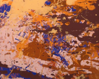 Grunge çağdaş sanat. El sanat yapılmış. renkli doku. Modern sanat. Yağlı boya darbeleri. Darbeleri. Sanatsal arka plan. Soyut resim tuval üzerine.