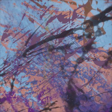 Grunge çağdaş sanat. El sanat yapılmış. renkli doku. Modern sanat. Yağlı boya darbeleri. Darbeleri. Sanatsal arka plan. Soyut resim tuval üzerine.