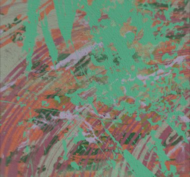 Grunge çağdaş sanat. El sanat yapılmış. renkli doku. Modern sanat. Yağlı boya darbeleri. Darbeleri. Sanatsal arka plan. Soyut resim tuval üzerine.