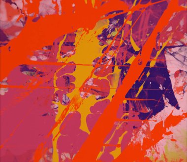 Grunge çağdaş sanat. El sanat yapılmış. renkli doku. Modern sanat. Yağlı boya darbeleri. Darbeleri. Sanatsal arka plan. Soyut resim tuval üzerine.