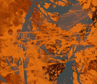 Grunge çağdaş sanat. El sanat yapılmış. renkli doku. Modern sanat. Yağlı boya darbeleri. Darbeleri. Sanatsal arka plan. Soyut resim tuval üzerine.