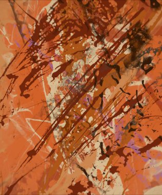 Grunge çağdaş sanat. El sanat yapılmış. renkli doku. Modern sanat. Yağlı boya darbeleri. Darbeleri. Sanatsal arka plan. Soyut resim tuval üzerine.