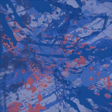 Grunge çağdaş sanat. El sanat yapılmış. renkli doku. Modern sanat. Yağlı boya darbeleri. Darbeleri. Sanatsal arka plan. Soyut resim tuval üzerine.