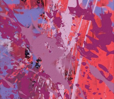 Grunge çağdaş sanat. El sanat yapılmış. renkli doku. Modern sanat. Yağlı boya darbeleri. Darbeleri. Sanatsal arka plan. Soyut resim tuval üzerine.
