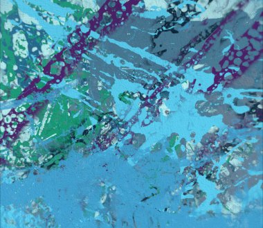 Grunge çağdaş sanat. El sanat yapılmış. renkli doku. Modern sanat. Yağlı boya darbeleri. Darbeleri. Sanatsal arka plan. Soyut resim tuval üzerine.