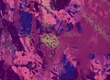Grunge çağdaş sanat. El sanat yapılmış. renkli doku. Modern sanat. Yağlı boya darbeleri. Darbeleri. Sanatsal arka plan. Soyut resim tuval üzerine.