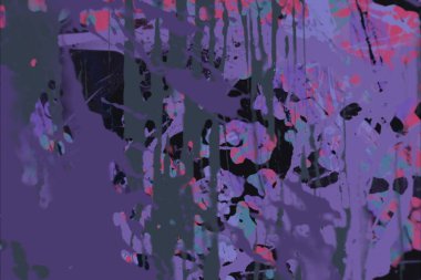 Grunge çağdaş sanat. El sanat yapılmış. renkli doku. Modern sanat. Yağlı boya darbeleri. Darbeleri. Sanatsal arka plan. Soyut resim tuval üzerine.