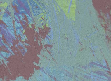 Grunge çağdaş sanat. El sanat yapılmış. renkli doku. Modern sanat. Yağlı boya darbeleri. Darbeleri. Sanatsal arka plan. Soyut resim tuval üzerine.