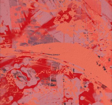 Grunge çağdaş sanat. El sanat yapılmış. renkli doku. Modern sanat. Yağlı boya darbeleri. Darbeleri. Sanatsal arka plan. Soyut resim tuval üzerine.