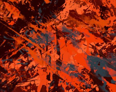 Grunge çağdaş sanat. El sanat yapılmış. renkli doku. Modern sanat. Yağlı boya darbeleri. Darbeleri. Sanatsal arka plan. Soyut resim tuval üzerine.