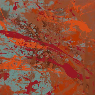 Grunge çağdaş sanat. El sanat yapılmış. renkli doku. Modern sanat. Yağlı boya darbeleri. Darbeleri. Sanatsal arka plan. Soyut resim tuval üzerine.