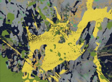 Grunge çağdaş sanat. El sanat yapılmış. renkli doku. Modern sanat. Yağlı boya darbeleri. Darbeleri. Sanatsal arka plan. Soyut resim tuval üzerine.