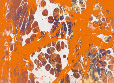 Grunge çağdaş sanat. El sanat yapılmış. renkli doku. Modern sanat. Yağlı boya darbeleri. Darbeleri. Sanatsal arka plan. Soyut resim tuval üzerine.