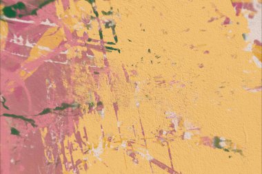 Grunge çağdaş sanat. El sanat yapılmış. renkli doku. Modern sanat. Yağlı boya darbeleri. Darbeleri. Sanatsal arka plan. Soyut resim tuval üzerine.