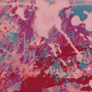 Grunge çağdaş sanat. El sanat yapılmış. renkli doku. Modern sanat. Yağlı boya darbeleri. Darbeleri. Sanatsal arka plan. Soyut resim tuval üzerine.