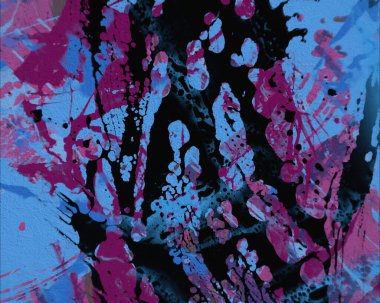 Grunge çağdaş sanat. El sanat yapılmış. renkli doku. Modern sanat. Yağlı boya darbeleri. Darbeleri. Sanatsal arka plan. Soyut resim tuval üzerine.