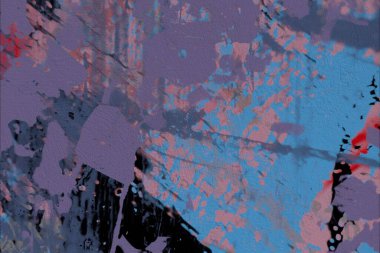 Grunge çağdaş sanat. El sanat yapılmış. renkli doku. Modern sanat. Yağlı boya darbeleri. Darbeleri. Sanatsal arka plan. Soyut resim tuval üzerine.