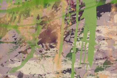Grunge çağdaş sanat. El sanat yapılmış. renkli doku. Modern sanat. Yağlı boya darbeleri. Darbeleri. Sanatsal arka plan. Soyut resim tuval üzerine.