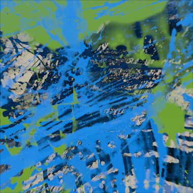 Grunge çağdaş sanat. El sanat yapılmış. renkli doku. Modern sanat. Yağlı boya darbeleri. Darbeleri. Sanatsal arka plan. Soyut resim tuval üzerine.