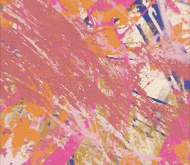Grunge çağdaş sanat. El sanat yapılmış. renkli doku. Modern sanat. Yağlı boya darbeleri. Darbeleri. Sanatsal arka plan. Soyut resim tuval üzerine.
